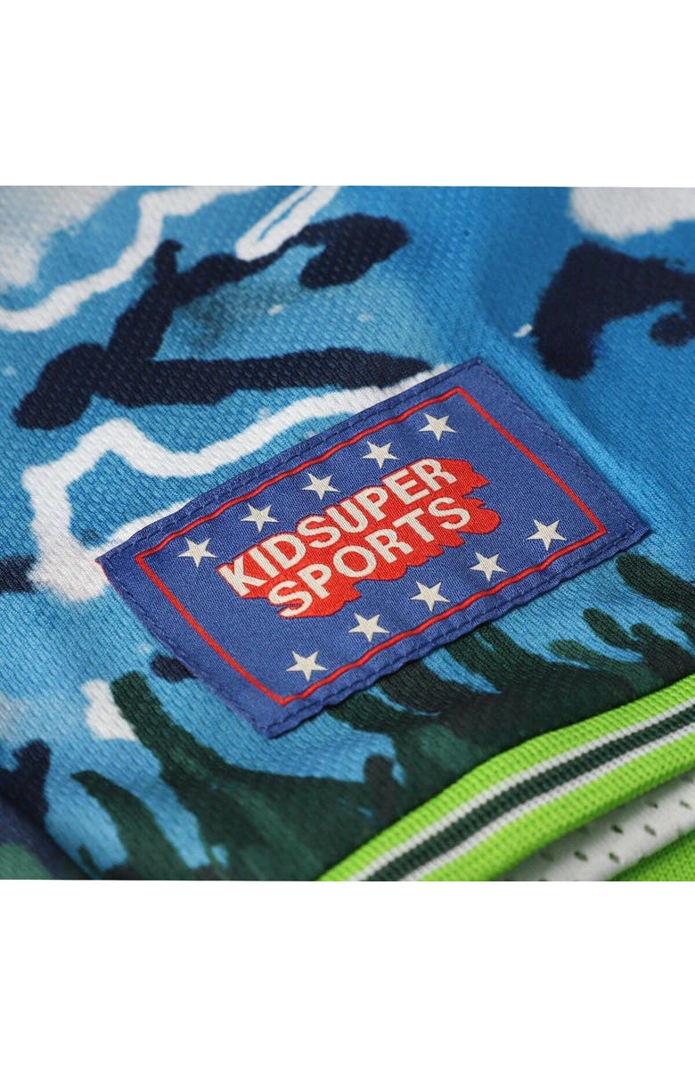 NBA X KIDSUPER Unisex NBA & KidSuper Studios by Fanatics Green Minnesota Timberwolves Hometown Shorts, Alternate, color, Green