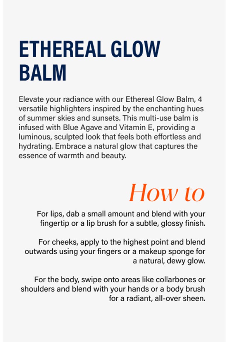 Ethereal Glow Balm, Alternate, color, Golden Hour