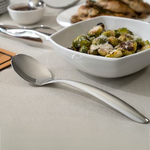 Cuisipro Tempo Solid Spoon, 13.5-inch, Stainless Steel In Silver