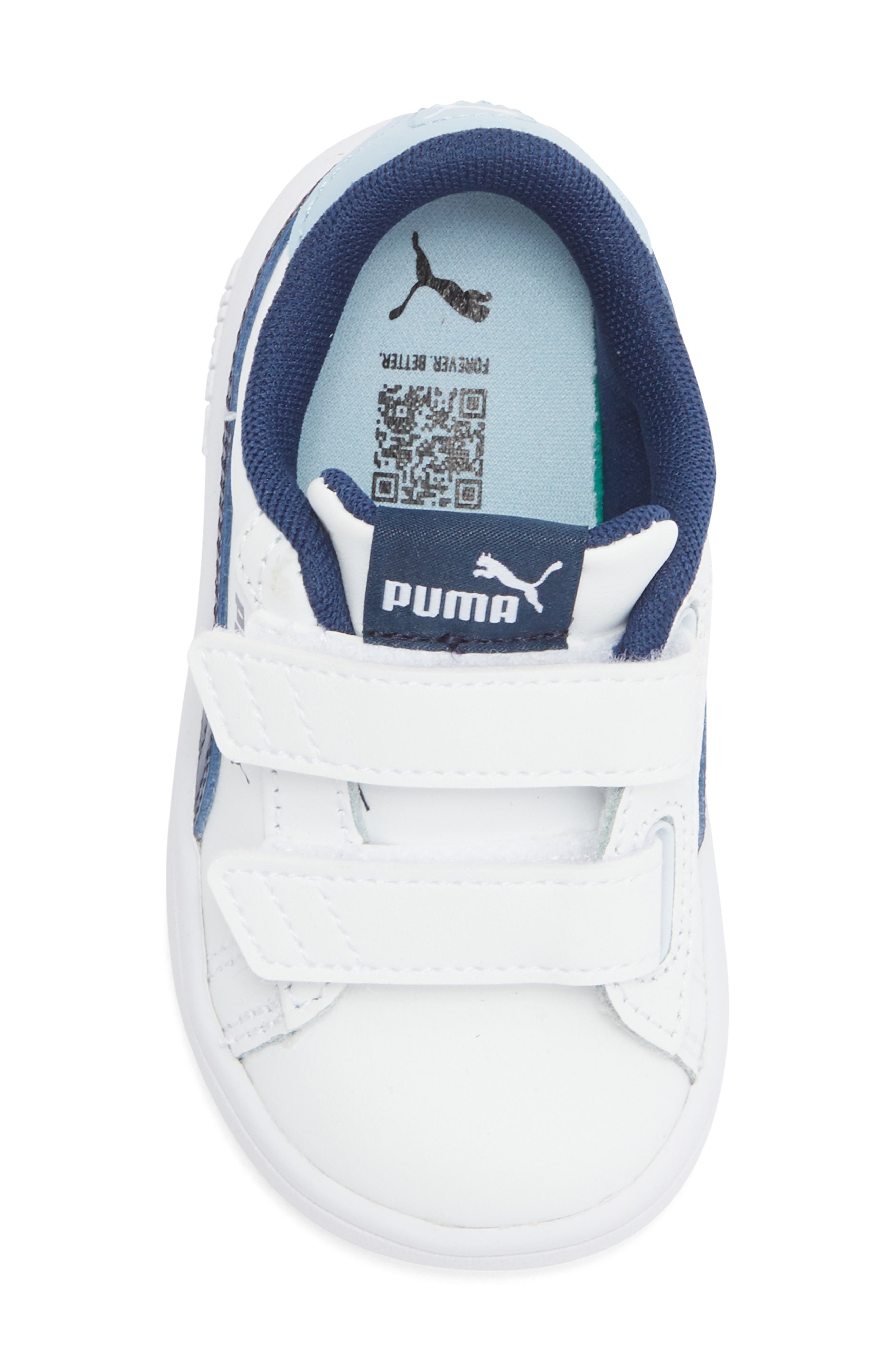 PUMA Kids' Smash 3.0 Sneaker, Alternate, color, Puma White/ Persian Blue
