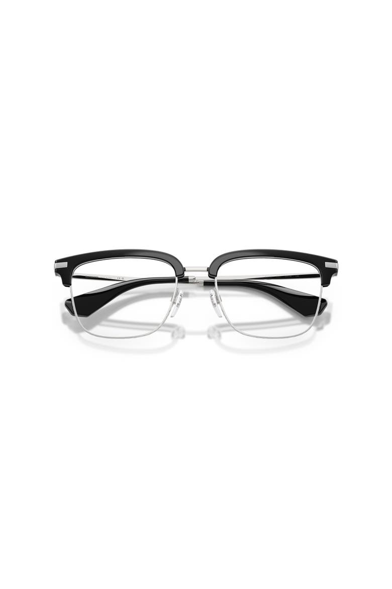 54mm Square optical glasses, Alternate, color, Black