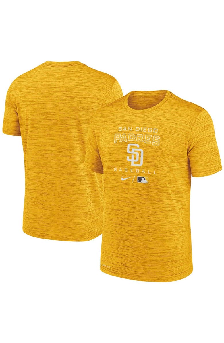 Nike Men's Nike Yellow San Diego Padres Authentic Collection Velocity Practice Performance T-Shirt, Alternate, color,