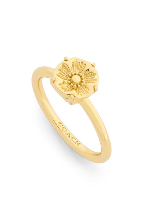 Tea Rose Prong Band Ring
