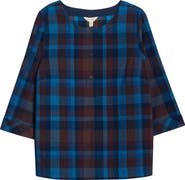 Seasalt Cornwall Tithonia Plaid Organic Cotton Corduroy Top