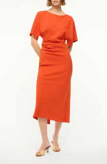 STAUD Amelie Midi Dress