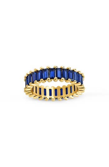 Sterling Forever Caroline Rainbow Cubic Zirconia Eternity Ring