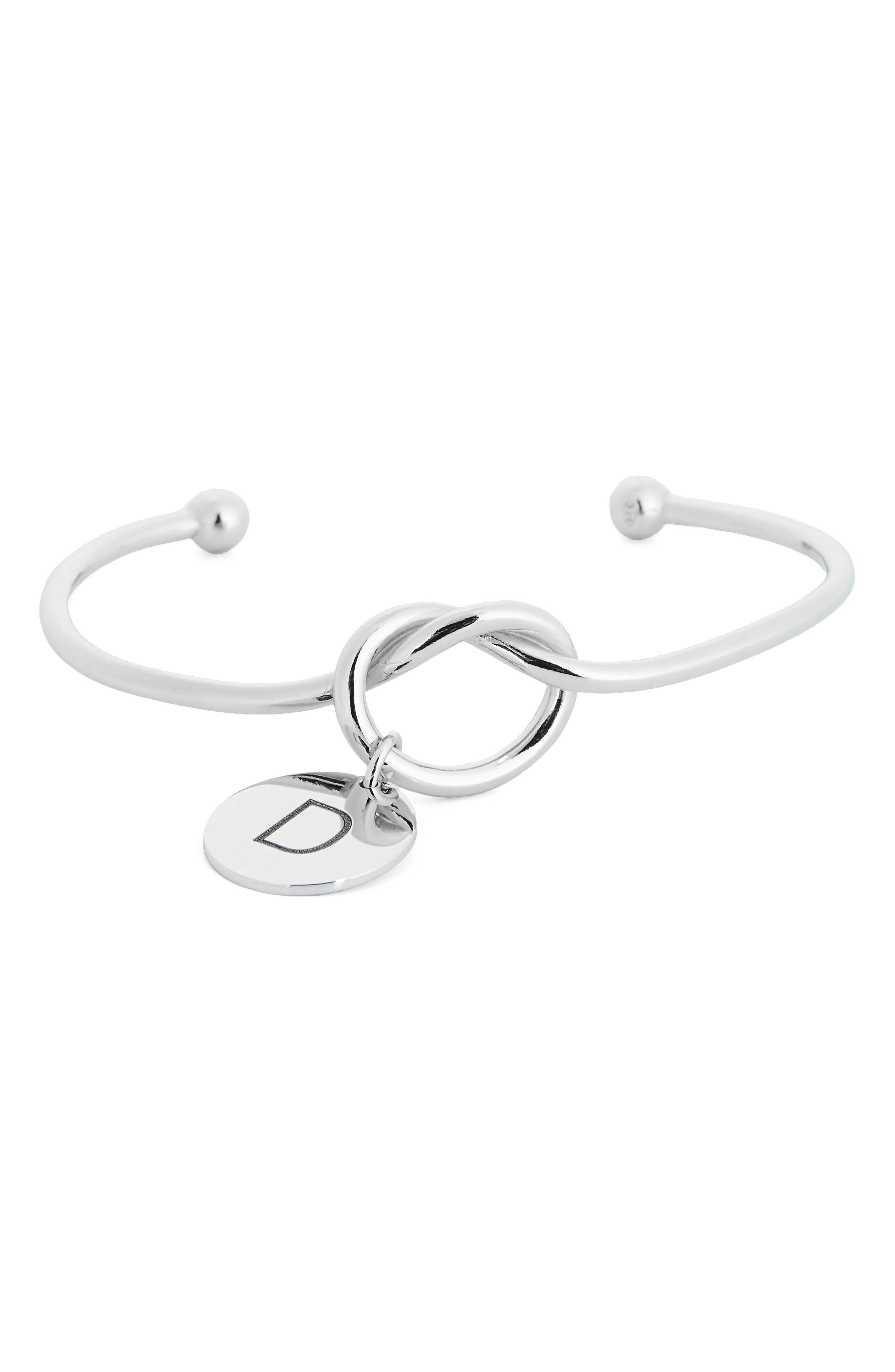 MESHMERISE Love Knot Initial Bracelet