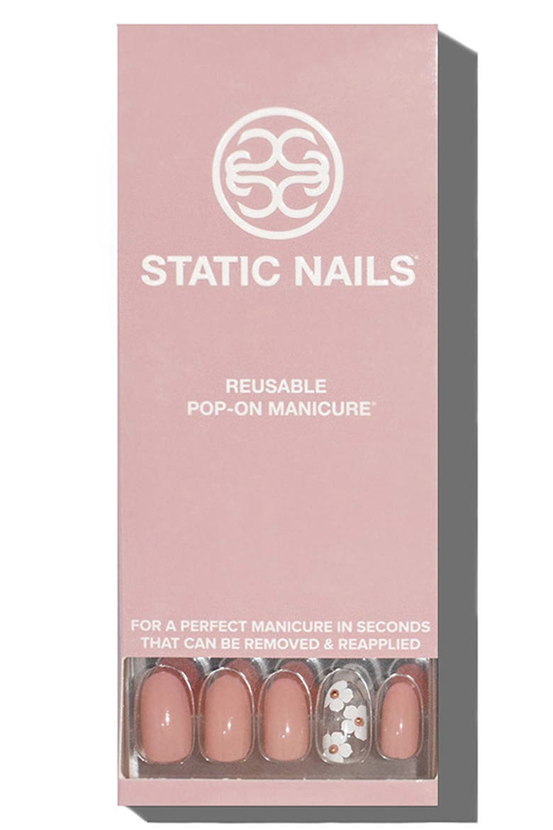 Macaron Gardens Pop-On Reusable Manicure Set, Main, color, MACARON GARDENS