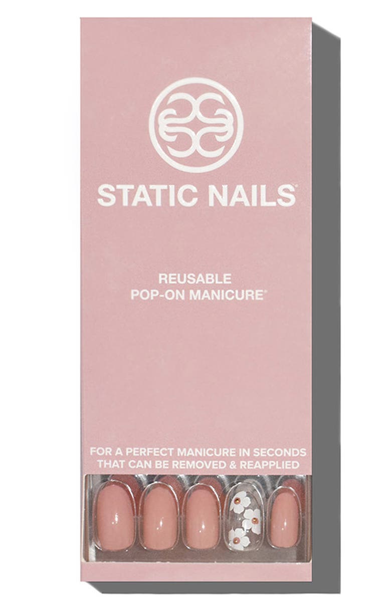 Static Nails Macaron Gardens Pop-On Reusable Manicure Set, Main, color,