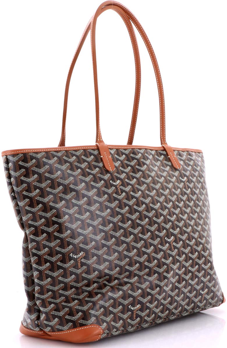Pre-Owned Goyard Artois Tote Coated Canvas MM, Alternate, color, Brown