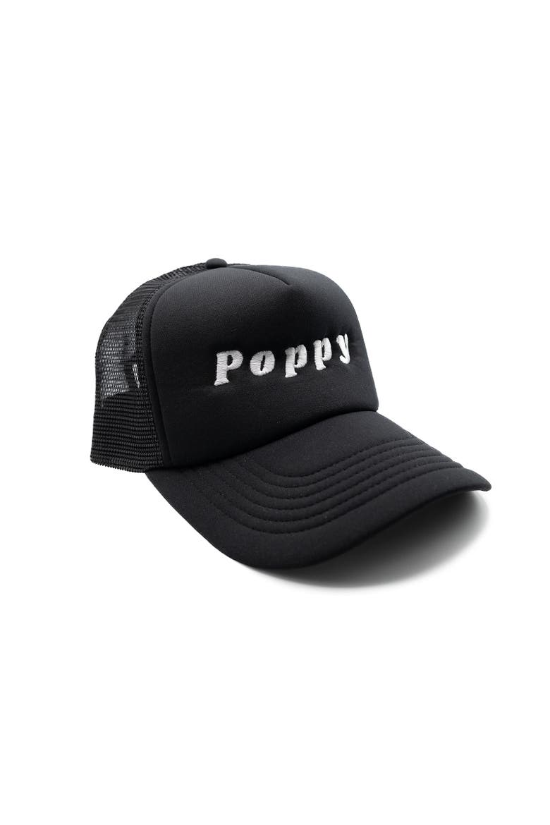Poppy Foam Trucker Hat, Alternate, color, Black