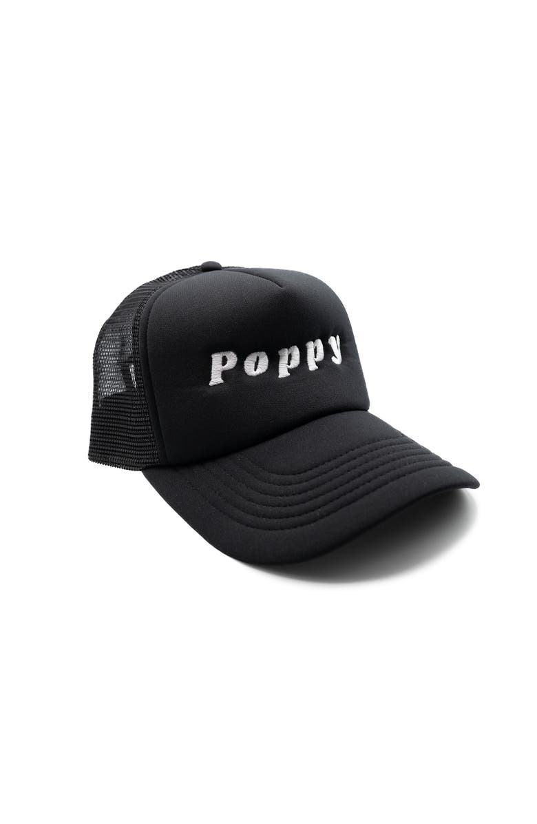 Rey To Z Poppy Foam Trucker Hat, Alternate, color, Black