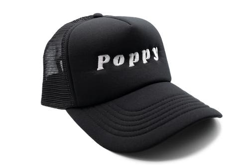 Rey To Z Poppy Foam Trucker Hat In Black