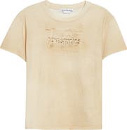 Acne Studios Etza Sand Trompe l'Oeil Cotton T-Shirt
