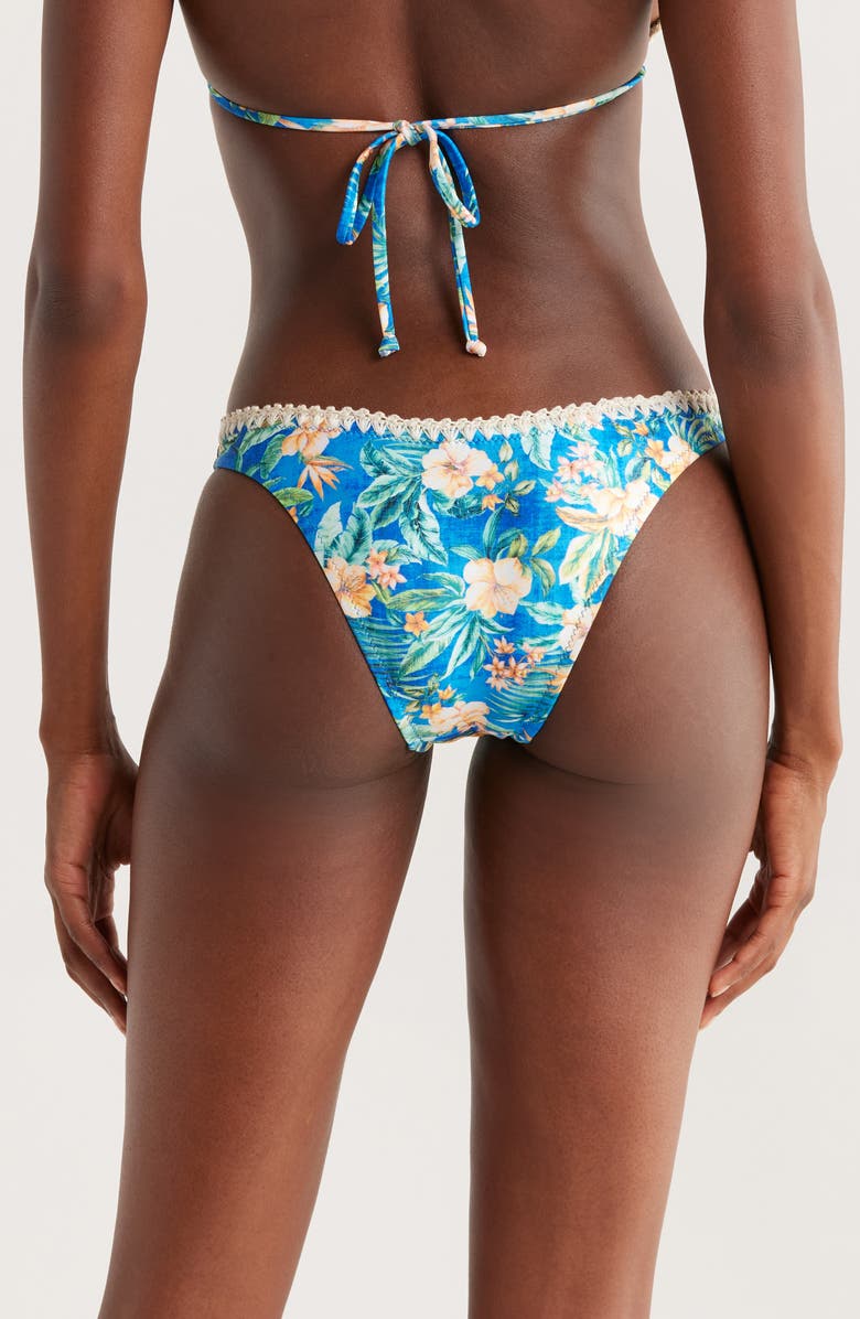 Kulani Kinis Hipster Bikini Bottoms, Alternate, color, Tropez Tides