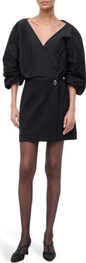 STAUD Orion Mixed Media Minidress