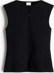 H&M Boat-neck Rib-knit Vest