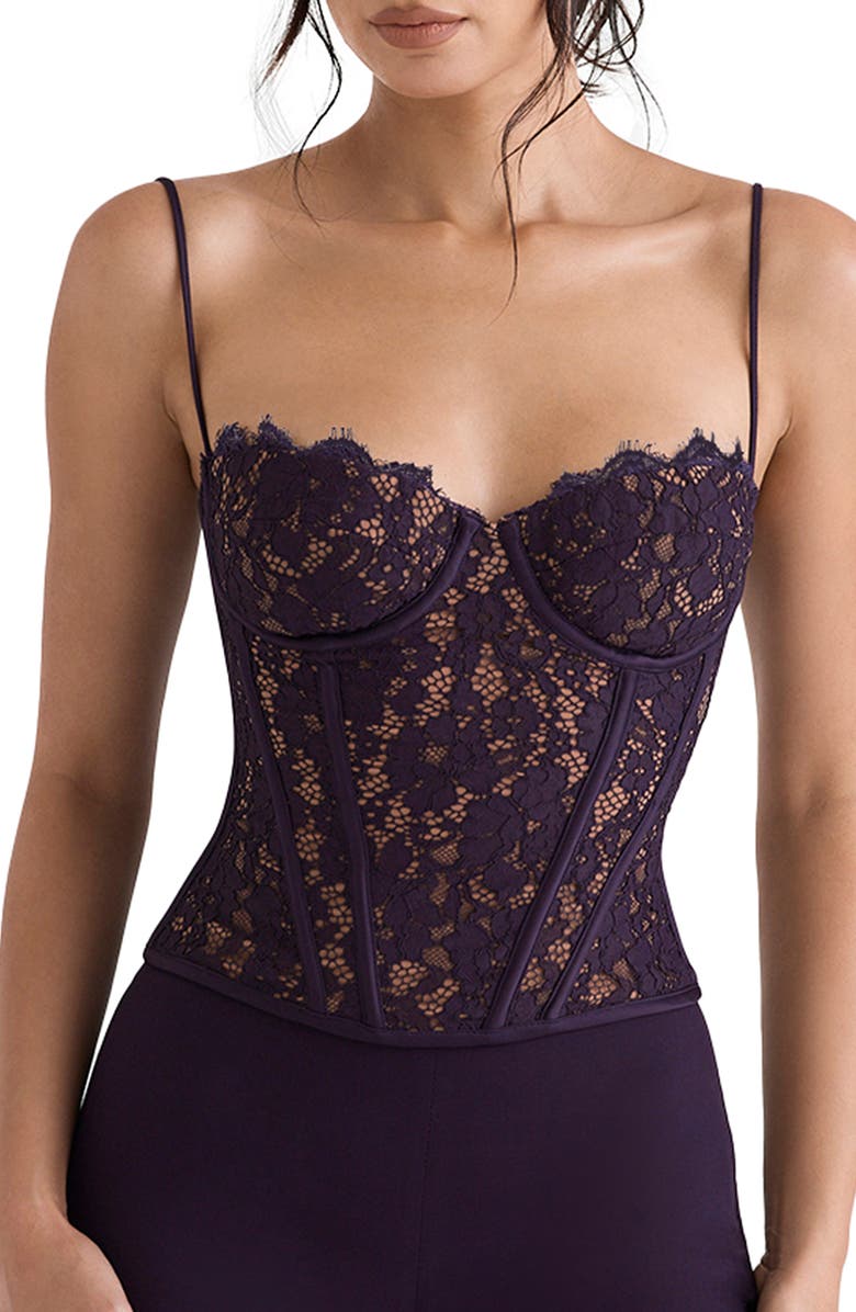 HOUSE OF CB Mila Underwire Corset Camisole, Main, color, 