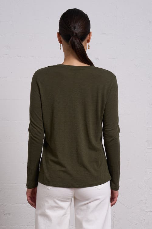 Franne Golde Slub Jersey Long Sleeve Tee