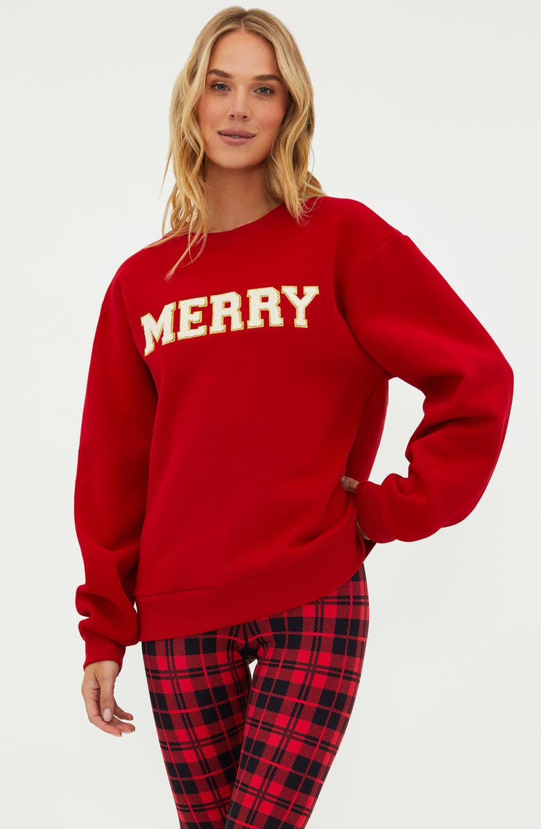Beach Riot Dawn Merry Graphic Sweatshirt, Alternate, color,