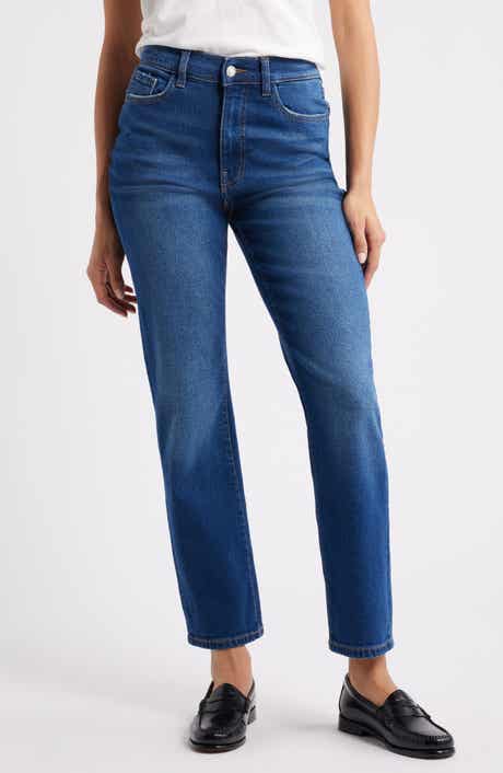 ASE High Waist Straight Leg Jeans