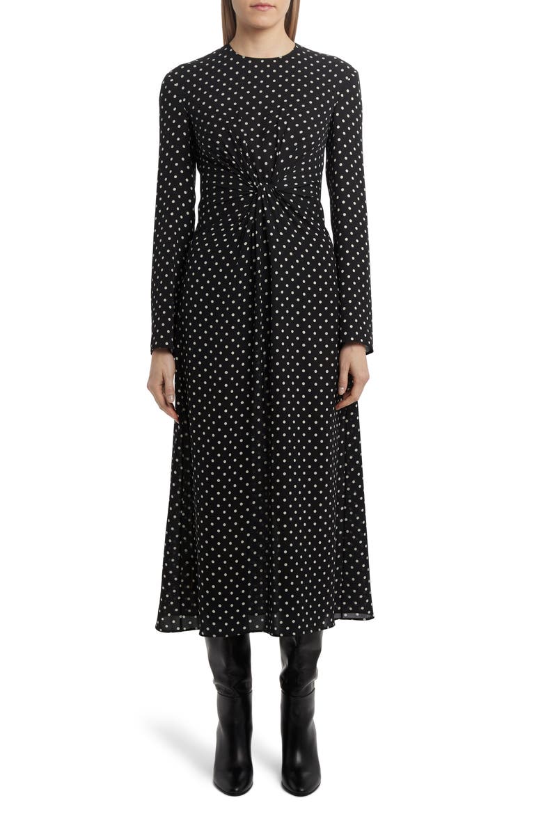 Delft Jacquard Long Sleeve Midi Sweater Dress, Alternate, color, NAVY/ ECLECTIC BLUE