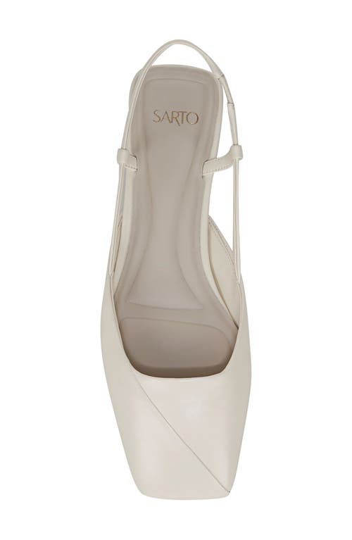 Shop Sarto By Franco Sarto Telica Slingback Flat In White
