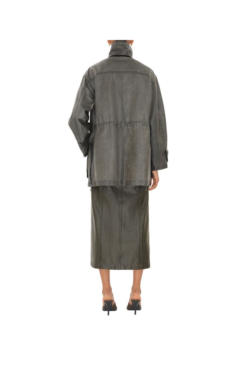 Burberry Bleached Cotton Parka, Alternate, color,