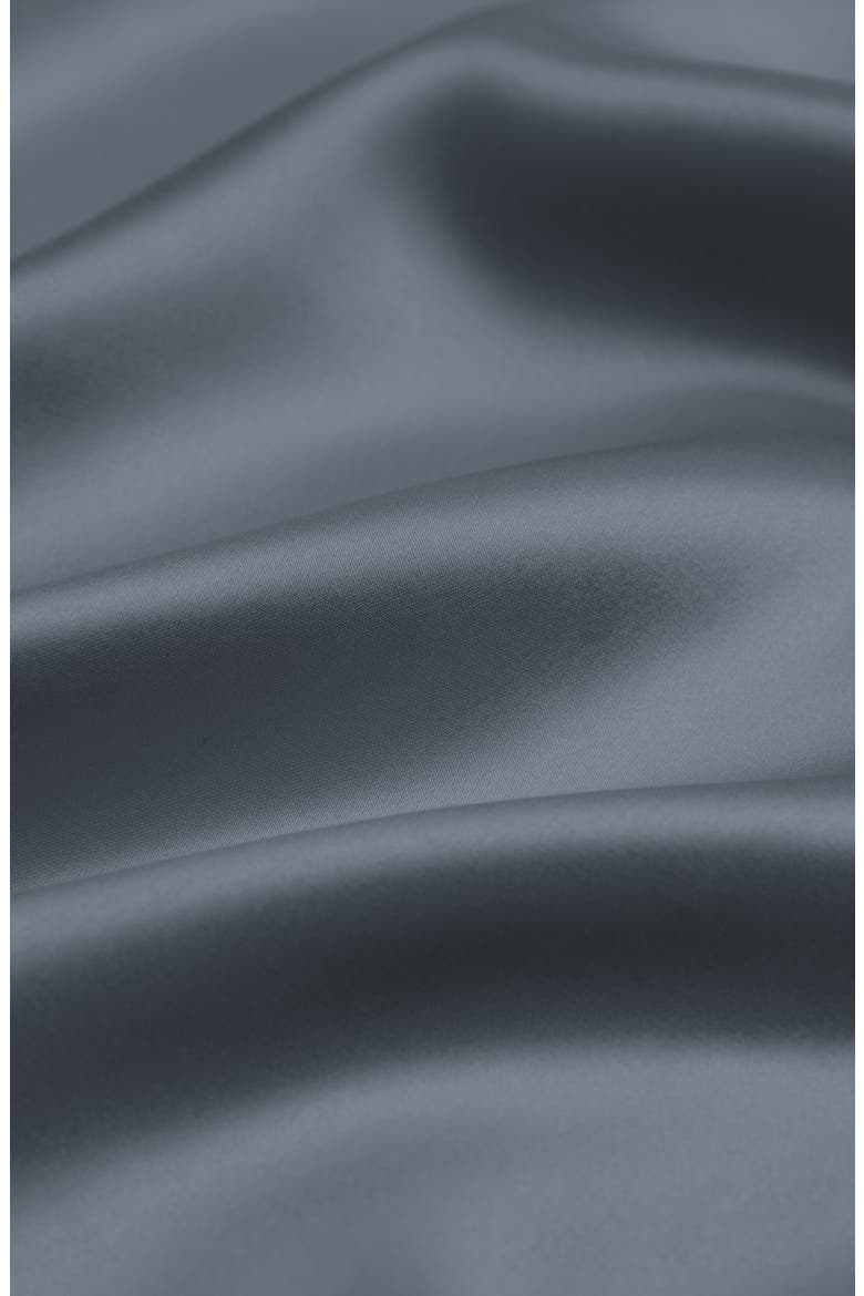 Mulberry Silk Pillowcase, Alternate, color, STONE BLUE
