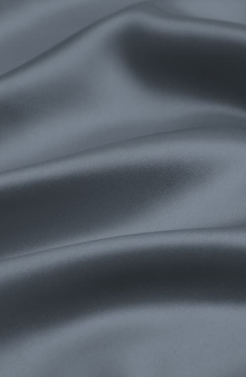 Homespun Mulberry Silk Pillowcase In Blue