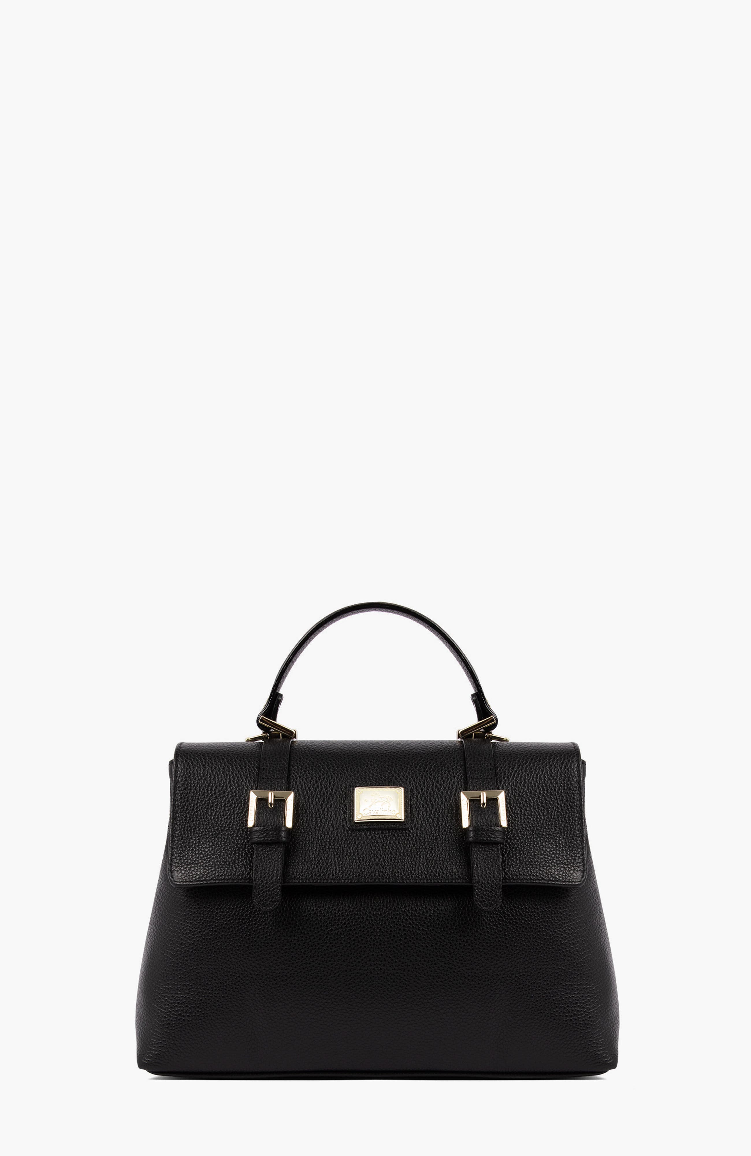 Muse Pebbled Leather Handbag 508, Main, color, Black