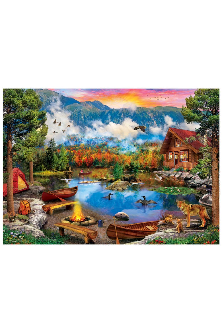 Sunset Canoe 1000 Piece Jigsaw Puzzle, Alternate, color, Multicolor