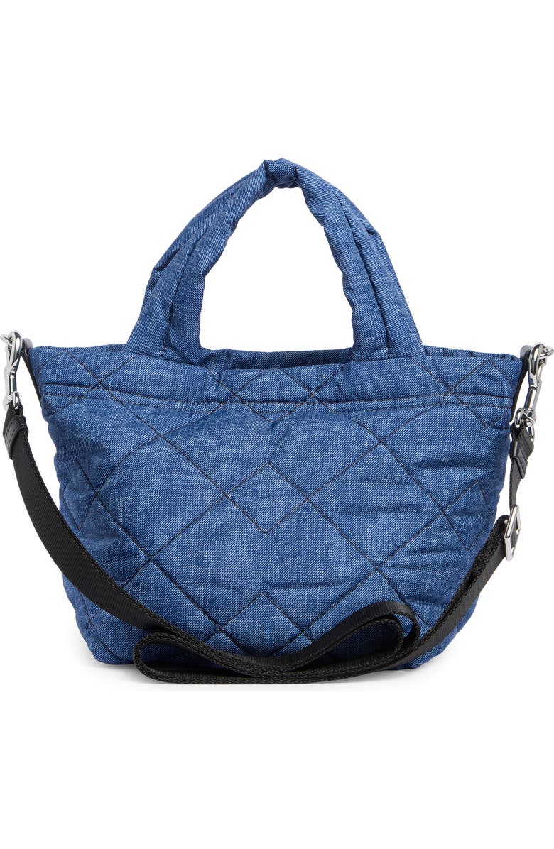 Marc Jacobs Denim Effect Quilted Mini Tote Bag, Alternate, color, Denim Blue