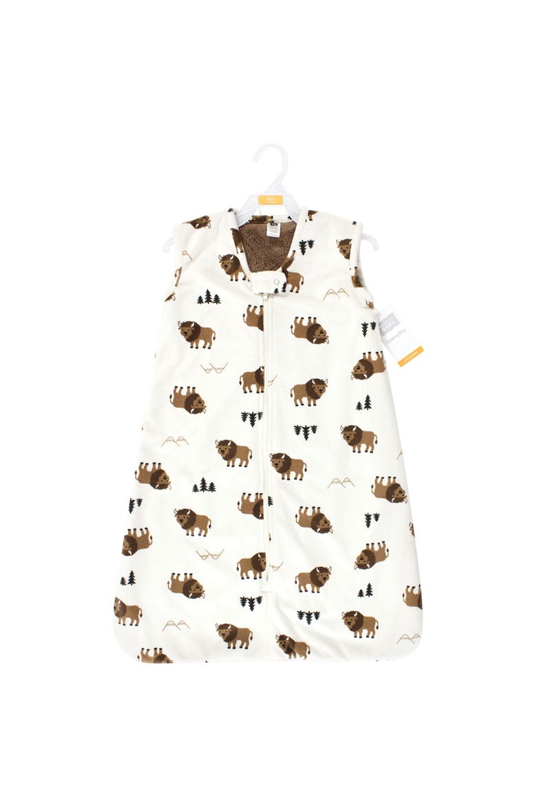Plush Faux Fur Sleeping Bag, Wearable Blanket, Alternate, color, Wild Buffalo