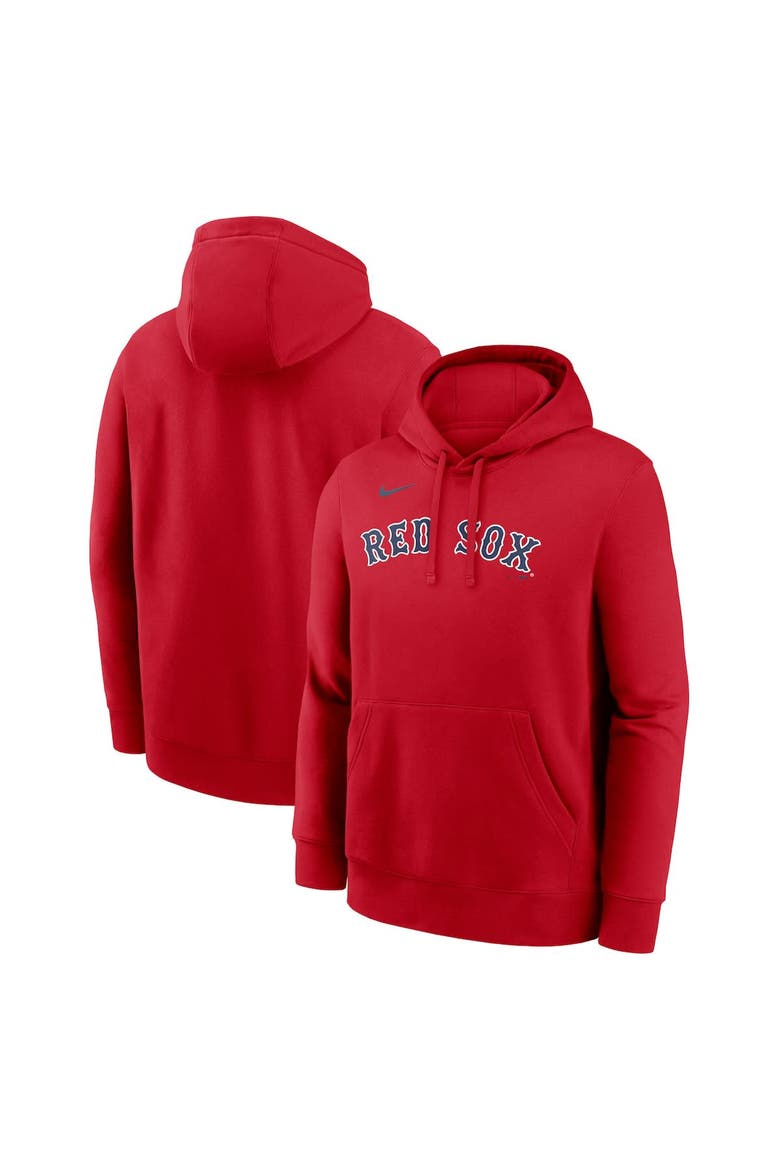 Men's Nike Red Boston Red Sox Dri-Fit Club Hoodie, Main, color, Red