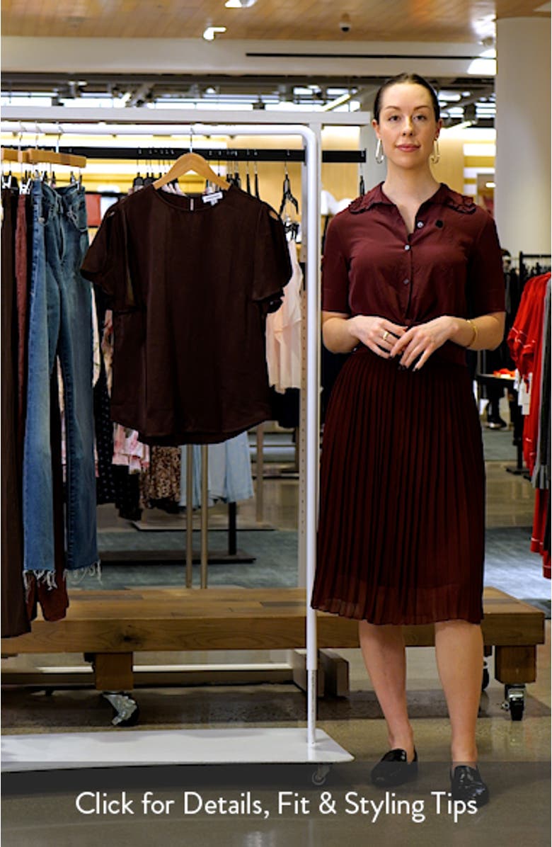 Flutter Sleeve Satin Top, sales video thumbnail