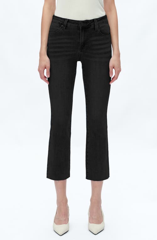 Bayeas Raw Hem High Waist Crop Straight Leg Jeans