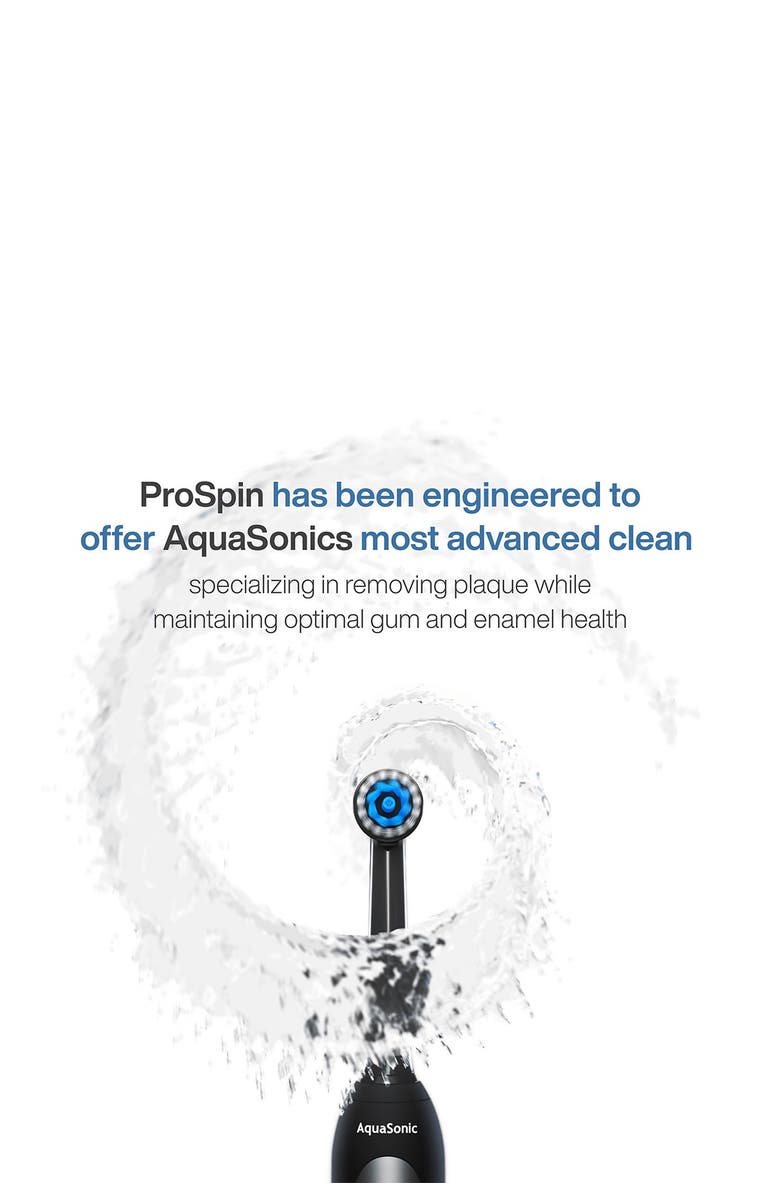 AQUASONIC ProSpin Ultra Whitening & Plaque Removing Electric Toothbrush Set, Alternate, color, 