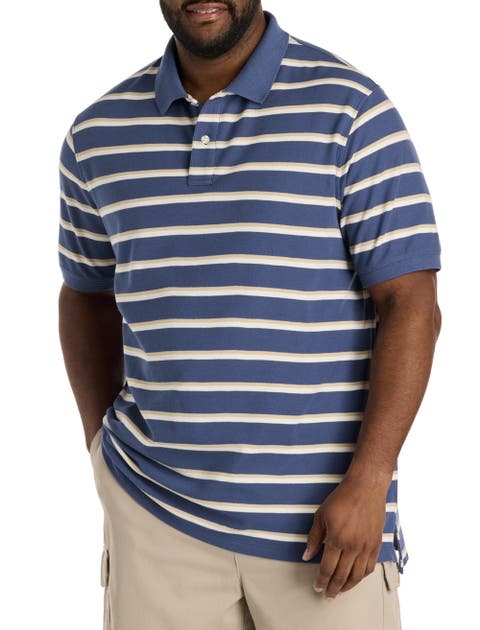 Big & Tall Striped Polo Shirt V2