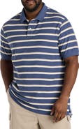 Harbor Bay by DXL Big & Tall Striped Polo Shirt V2