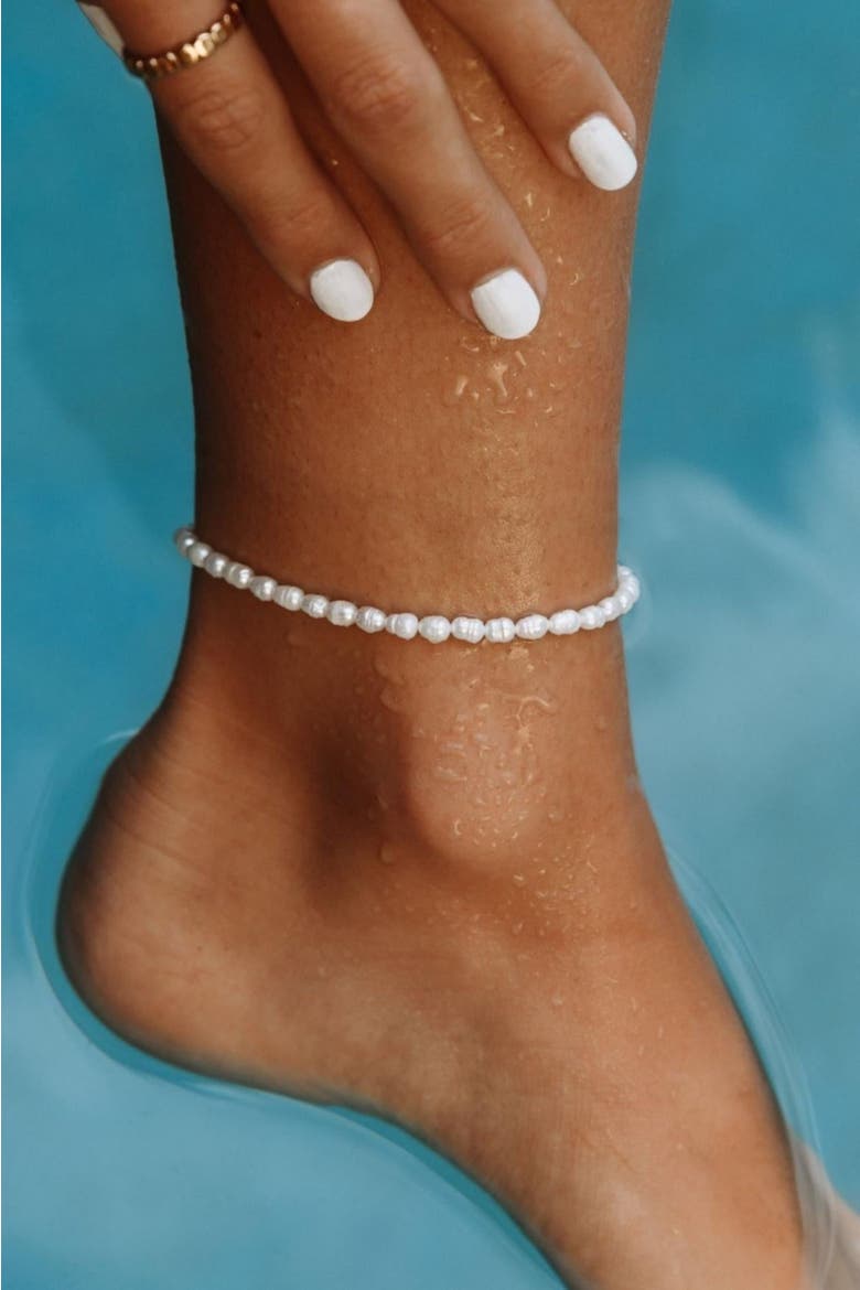 Fiji Anklet, Alternate, color, Pearl