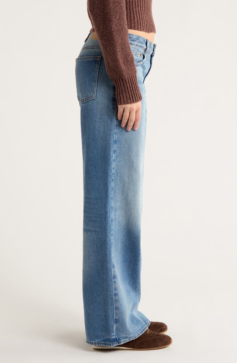 PacSun Casey Low Rise Baggy Wide Leg Jeans, Alternate, color, Medium Indigo