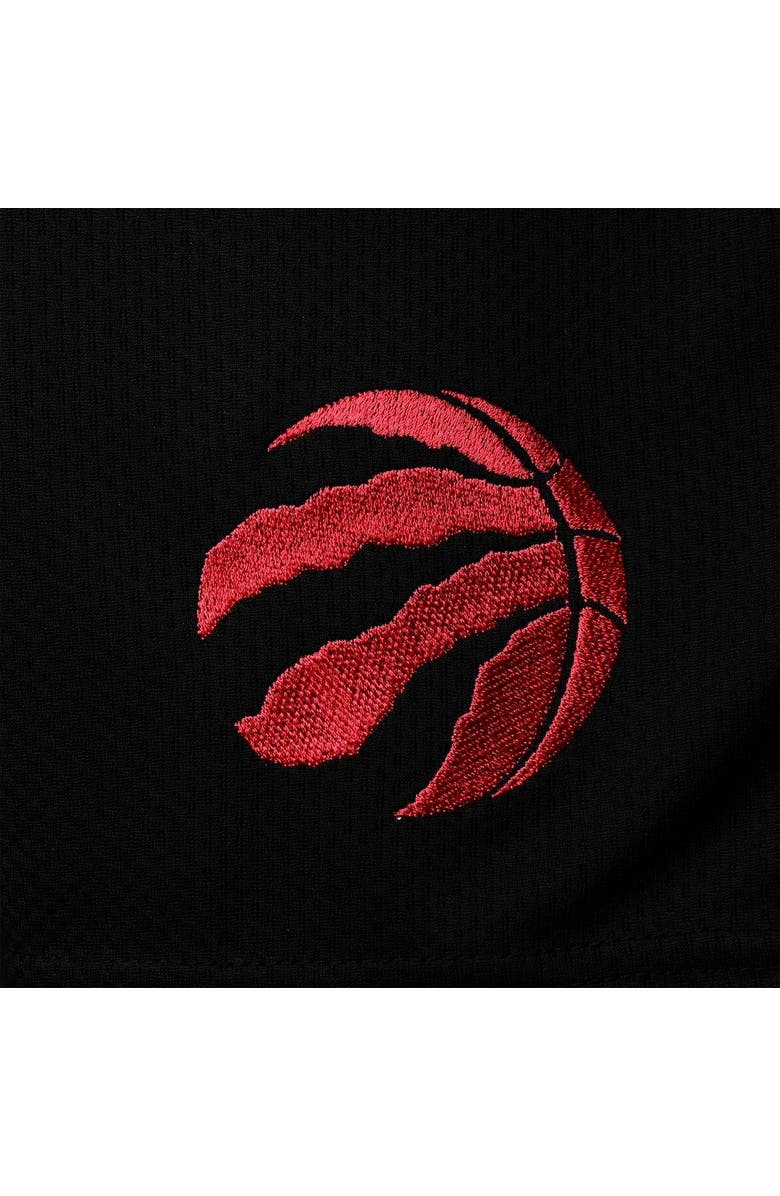 FANATICS Men's Fanatics Branded Black/Red Toronto Raptors Big & Tall Wordmark Logo Practice Shorts, Alternate, color, 