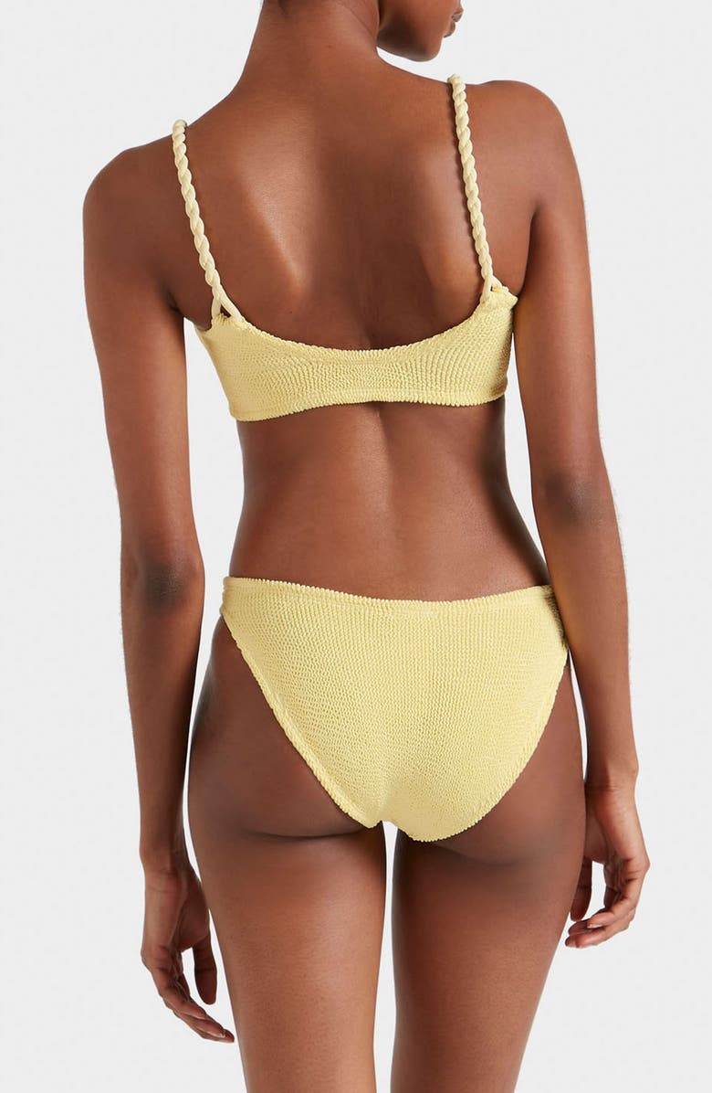 Hunza G Phoebe Two-Piece Bikini Swimsuit, Alternate, color, Butter