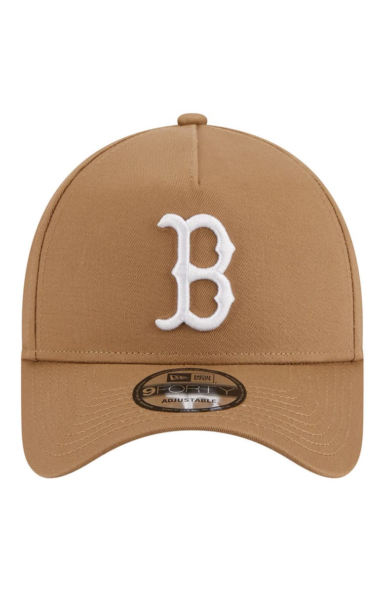 New Era Men's New Era Khaki Boston Red Sox A-Frame 9FORTY Adjustable Hat, Alternate, color, Khaki