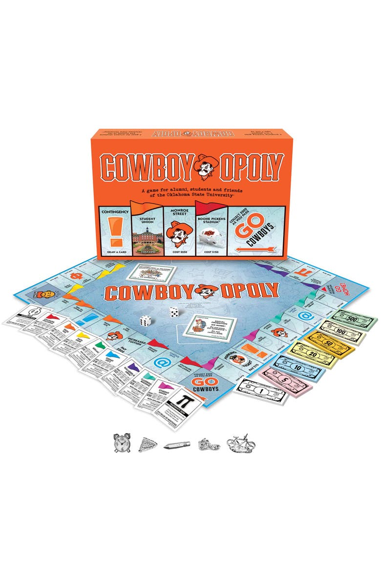 Late for the Sky Oklahoma State University Cowboyopoly, Alternate, color, Multicolored