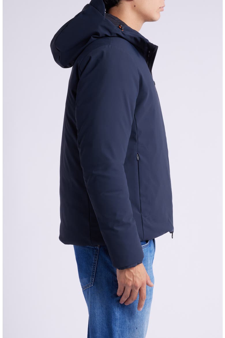 Sabal Water Resistant Hooded Jacket, Alternate, color, BLUE BLACK