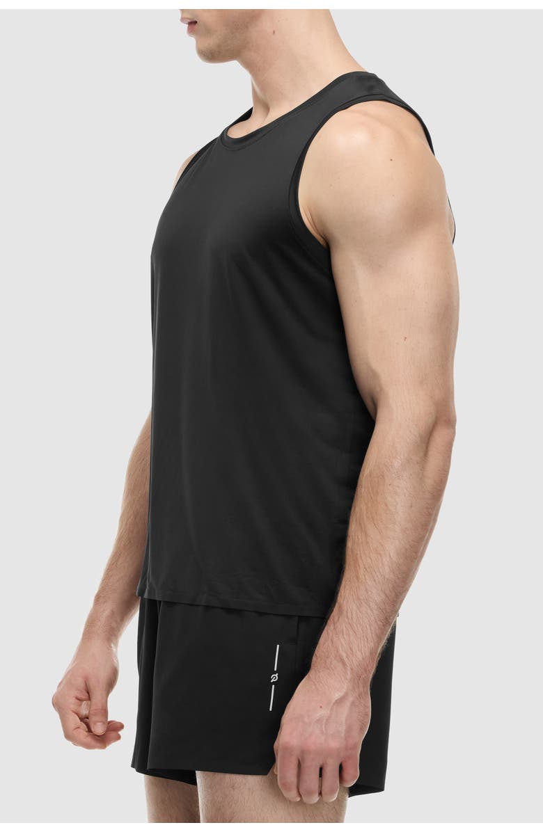 Peloton Interlock Bonded Tank, Alternate, color, Jet Black