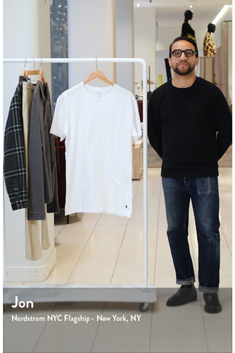 5-Pack Slim Fit Logo Embroidered Crewneck Undershirts video