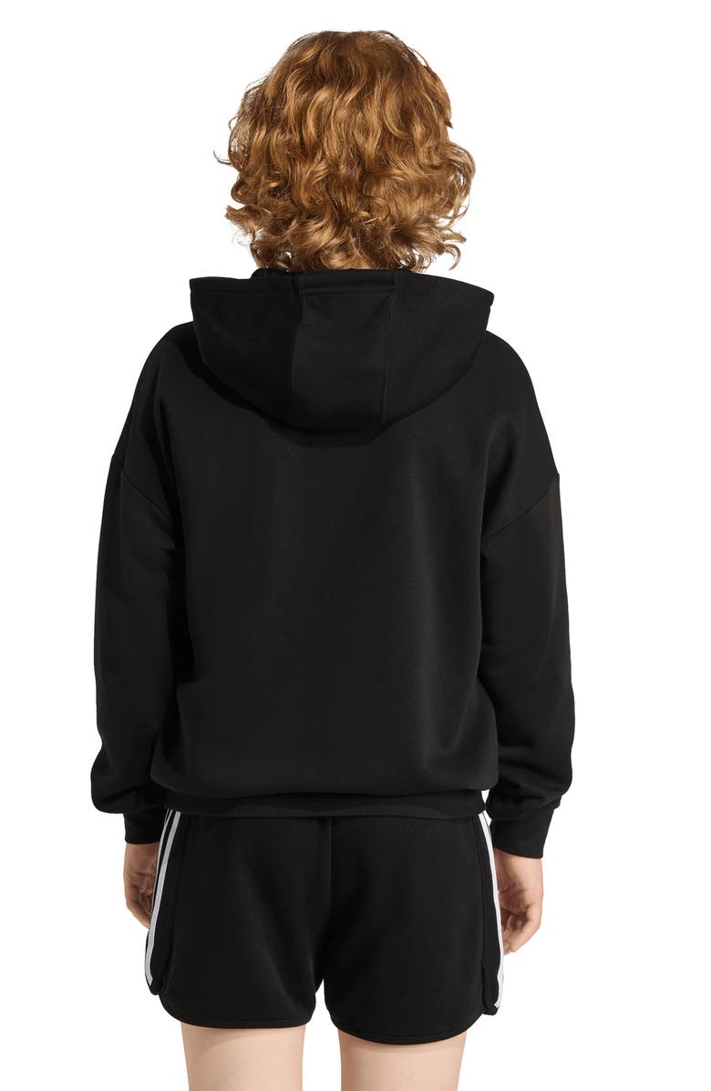 adidas Kids' Ghost Trefoil Graphic Hoodie, Alternate, color, Black